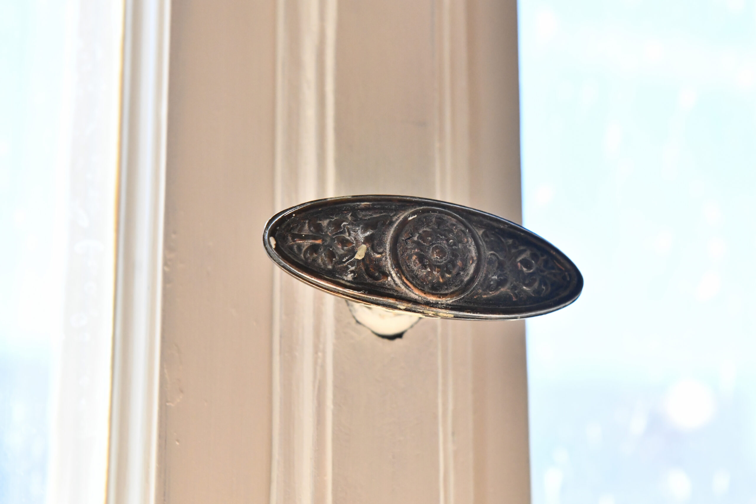 Nachaufnahme des Fenstergriffes